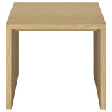 Canoga 2-Piece Lift Top Cocktail Coffee Table Set Light Oak