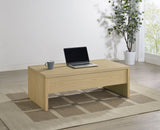 Canoga Light Oak Lift Top Coffee Table