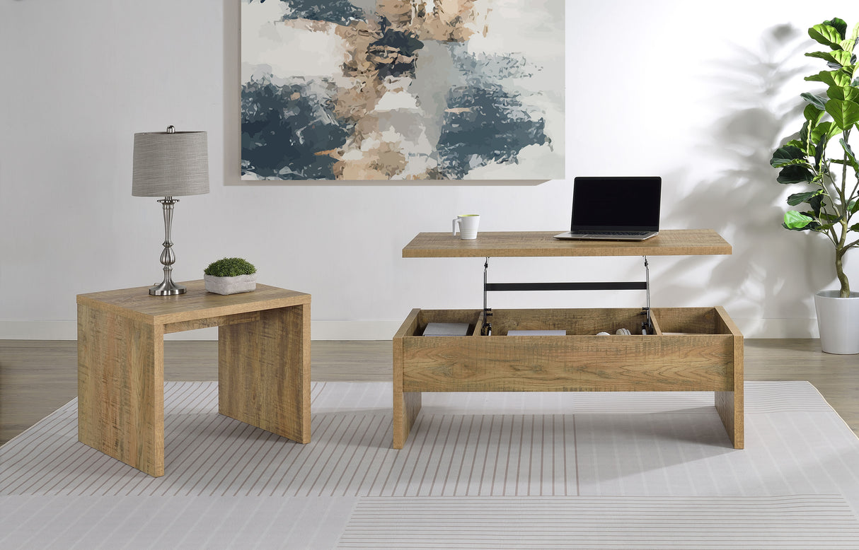 Canoga Engineered Wood Lift Top Cocktail Table - Mango
