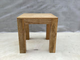 Mango Wood End Table in Natural Finish