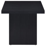 Devar 2-Piece Square Cocktail Coffee End Table Set Black