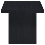 Devar 2-Piece Square Cocktail Coffee End Table Set Black