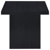 Devar 2-Piece Square Cocktail Coffee End Table Set Black