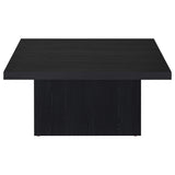 Devar Square Engineered Wood Cocktail Table Black