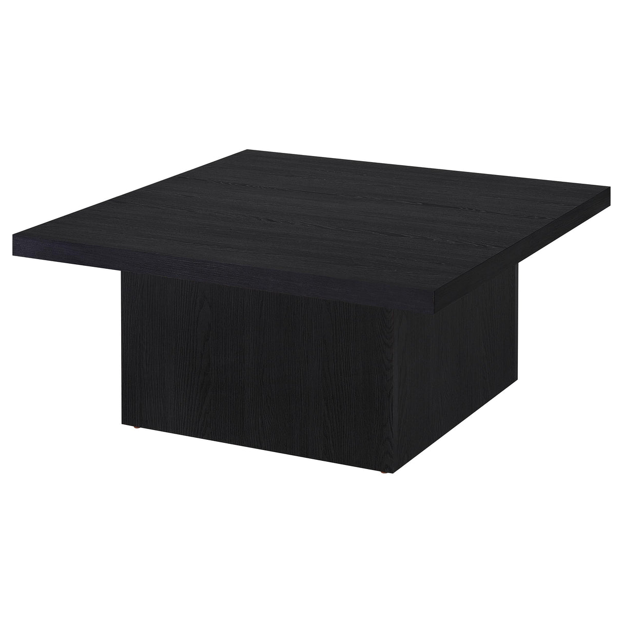 Devar Square Engineered Wood Cocktail Table Black