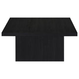 Devar Square Engineered Wood Cocktail Table Black