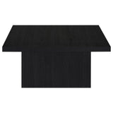 Devar Square Engineered Wood Cocktail Table Black