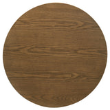 Franklin 2-Piece Round Pedestal Coffee Table Set Dark Brown