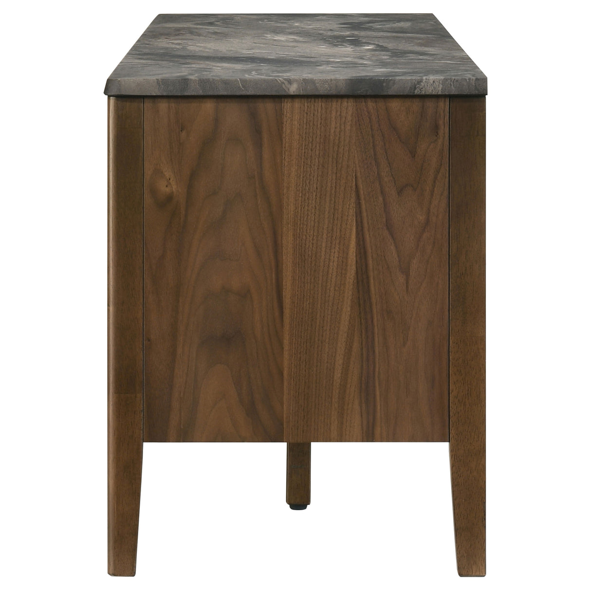 Bradley 63-Inch 2-Door TV Stand in Smokey Grey and Brown