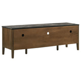 Bradley 63-Inch 2-Door TV Stand in Smokey Grey and Brown