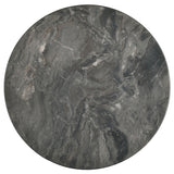Bradley Round SmartTop End Table, Smokey Grey and Brown