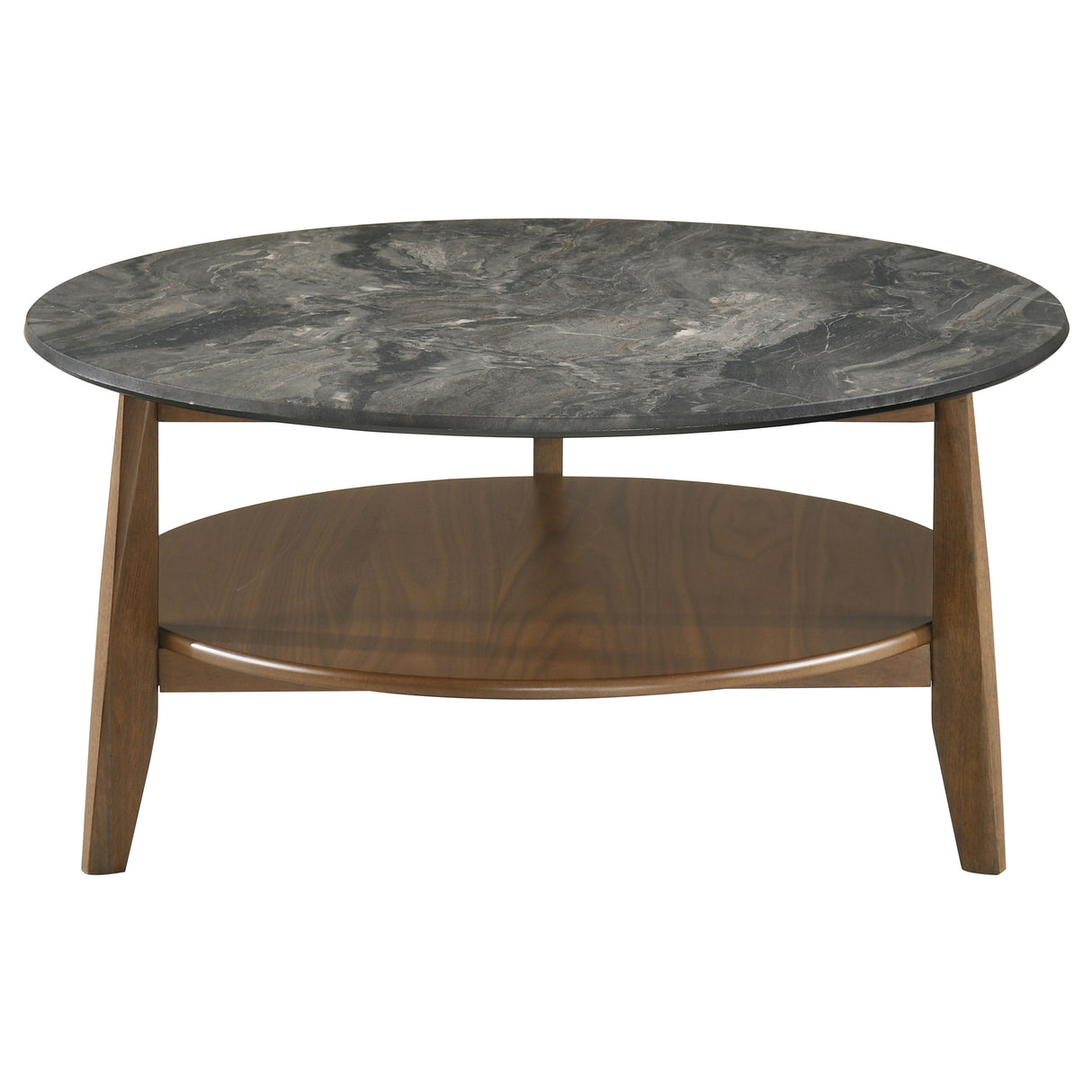 Bradley Round SmartTop Cocktail Coffee Table Smokey Grey