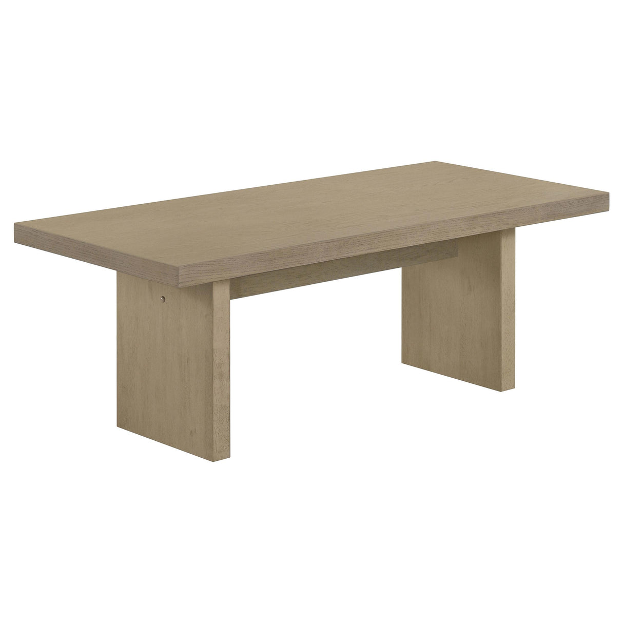 Decker 47-Inch Rectangular Coffee Table Natural Oak