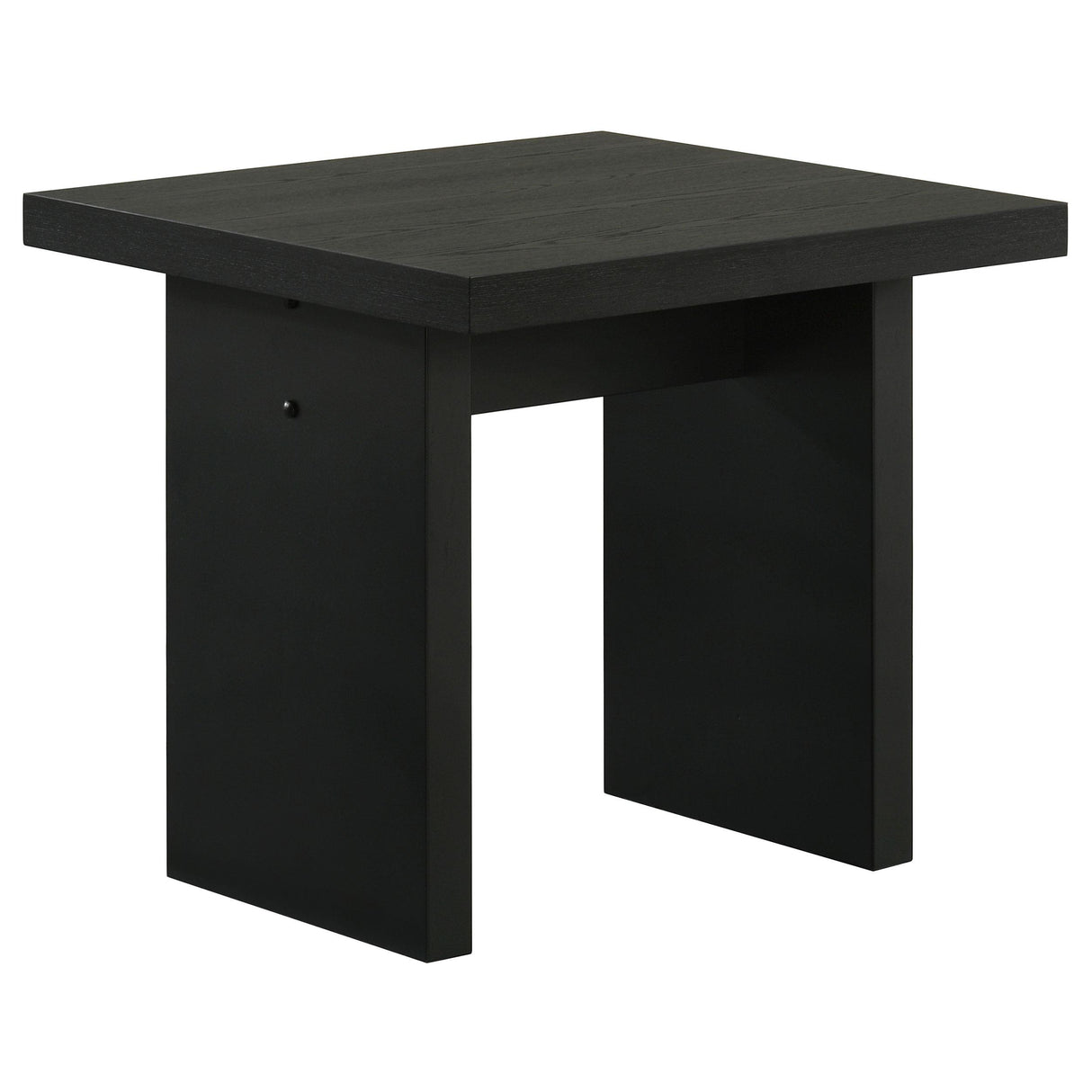 Decker Square Black End Table