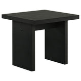 Decker Square Black End Table