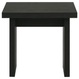 Decker Square Black End Table