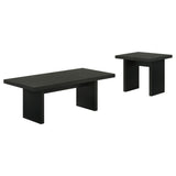 Decker Square Black End Table