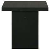 Decker Square Black End Table