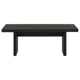 Decker 47-Inch Rectangular Cocktail Coffee Table Black