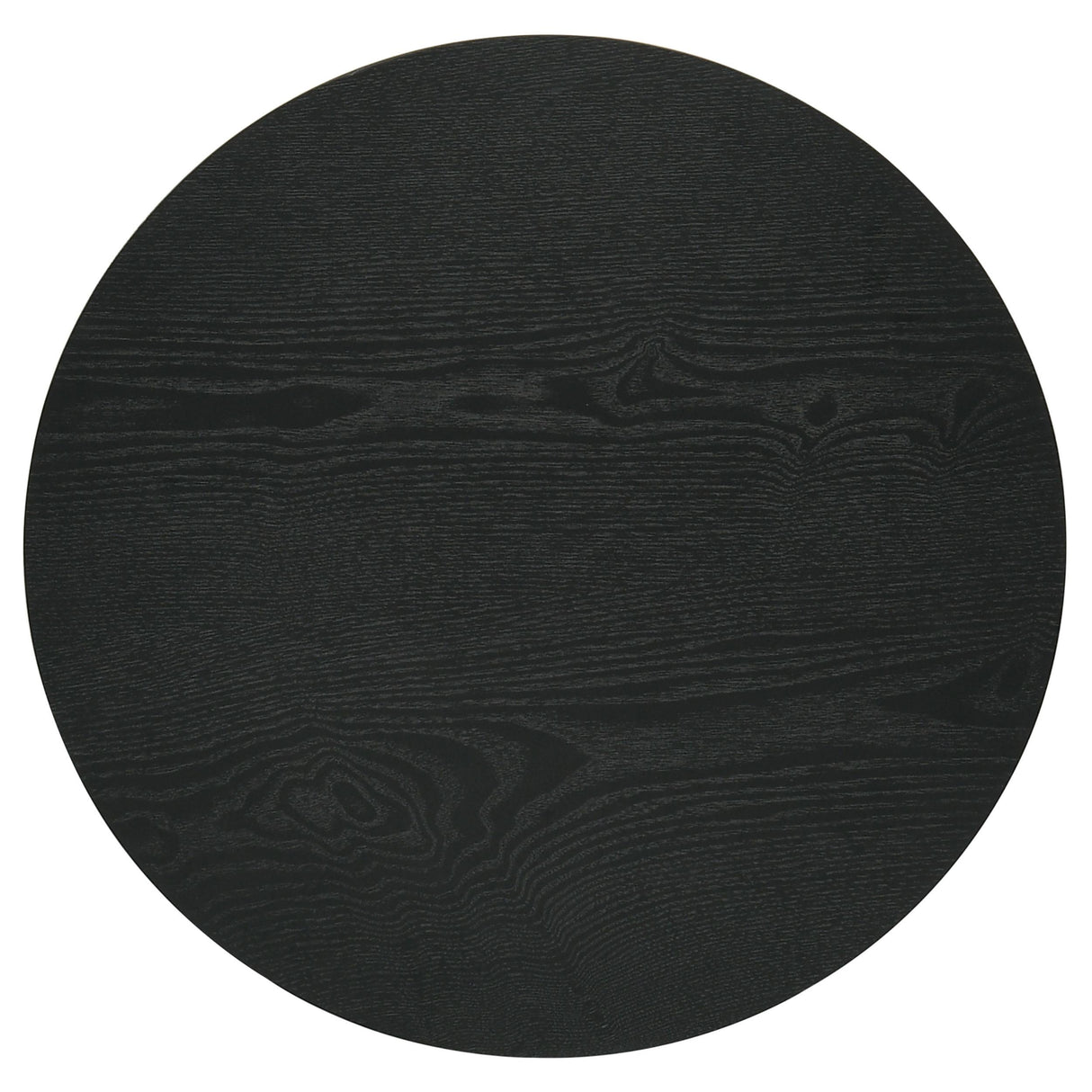 Hamlyn Round Fluted Occasional Side End Table Black
