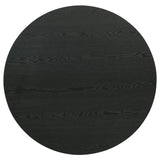 Hamlyn Round Fluted Cocktail Coffee Table Black