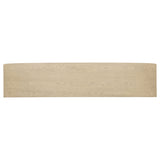 Kailani 79-Inch 4-Door Cane TV Stand, Beige Oak