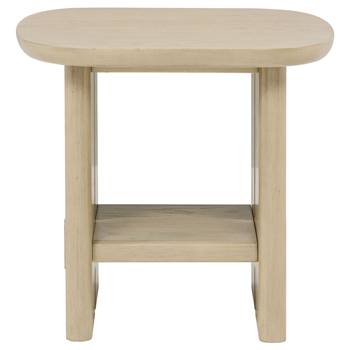 Kailani 2-Piece Coastal Coffee and End Table Set, Beige Oak