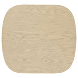 Kailani 2-Piece Coastal Coffee and End Table Set, Beige Oak