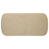 Kailani 2-Piece Coastal Coffee and End Table Set, Beige Oak
