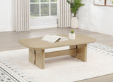 Kailani Coastal Rectangular Cocktail Coffee Table, Beige Oak