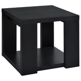 Black End Table with True Square Top