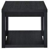 Black End Table with True Square Top