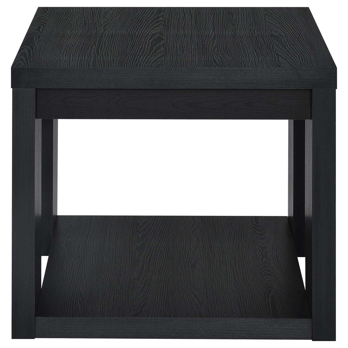 Black End Table with True Square Top