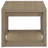 Latte Melamine End Table with Honeycomb Board Top