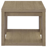 Latte Melamine End Table with Honeycomb Board Top