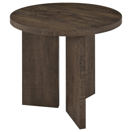 Dark Rustic Mango End Table with True Square Edge