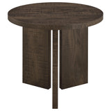 Dark Rustic Mango End Table with True Square Edge