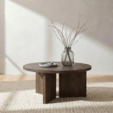 Aragon Round Panel Base Coffee - Mango