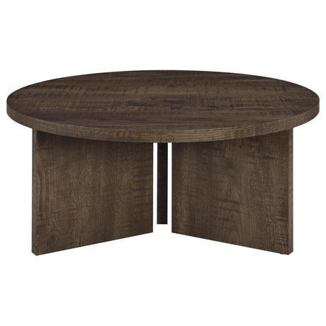 Aragon Round Panel Base Coffee - Mango