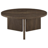 Aragon Round Panel Base Coffee - Mango