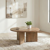 Aragon Round Panel Base Coffee - Mango
