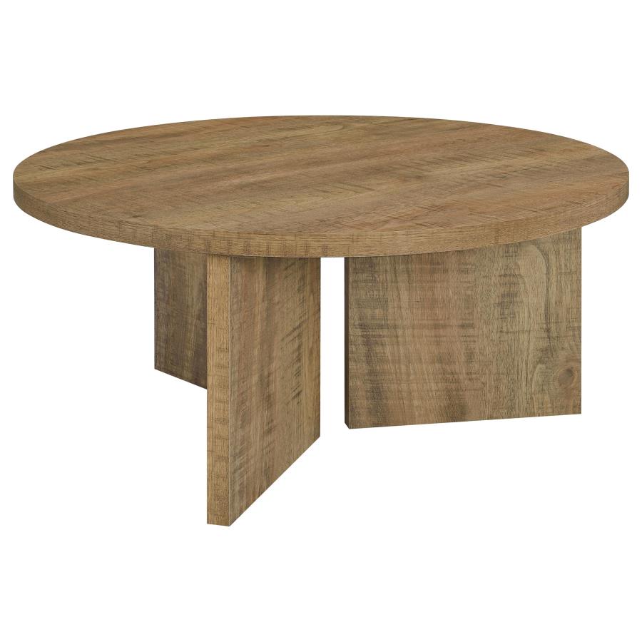Aragon Round Panel Base Coffee - Mango