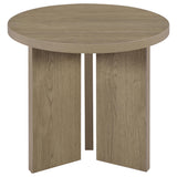 Latte Melamine End Table with True Square Top