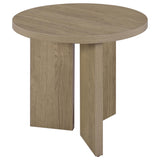 Latte Melamine End Table with True Square Top