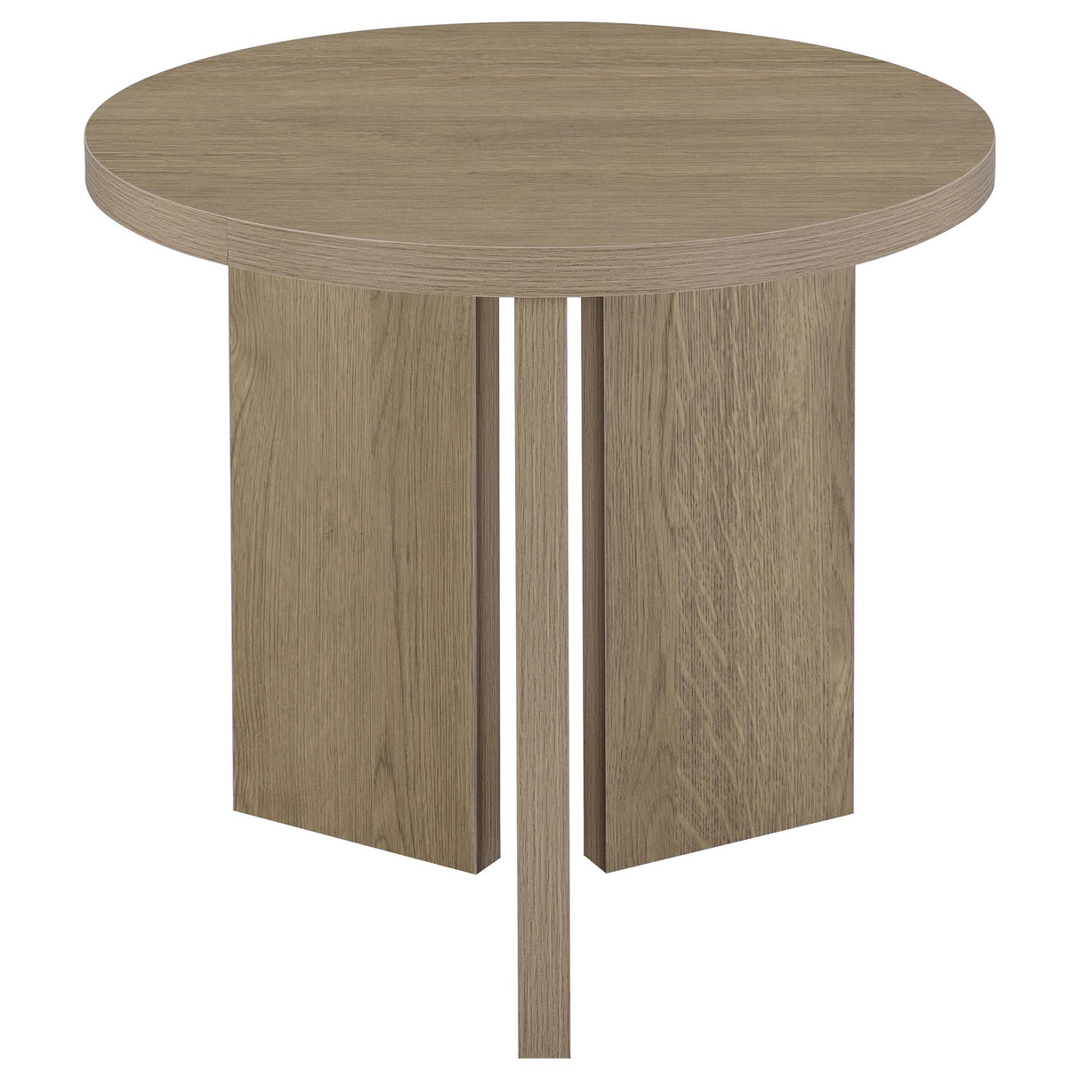 Latte Melamine End Table with True Square Top