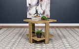 Dawn Square Engineered Wood End Table in Mango Brown