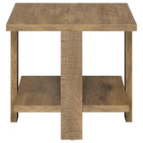 Dawn 2-Piece Round Coffee and End Table Set Mango Brown