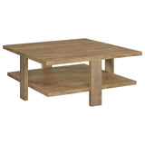 Dawn 2-Piece Round Coffee and End Table Set Mango Brown