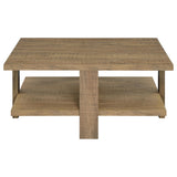 Dawn 2-Piece Round Coffee and End Table Set Mango Brown