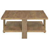 Dawn 2-Piece Round Coffee and End Table Set Mango Brown
